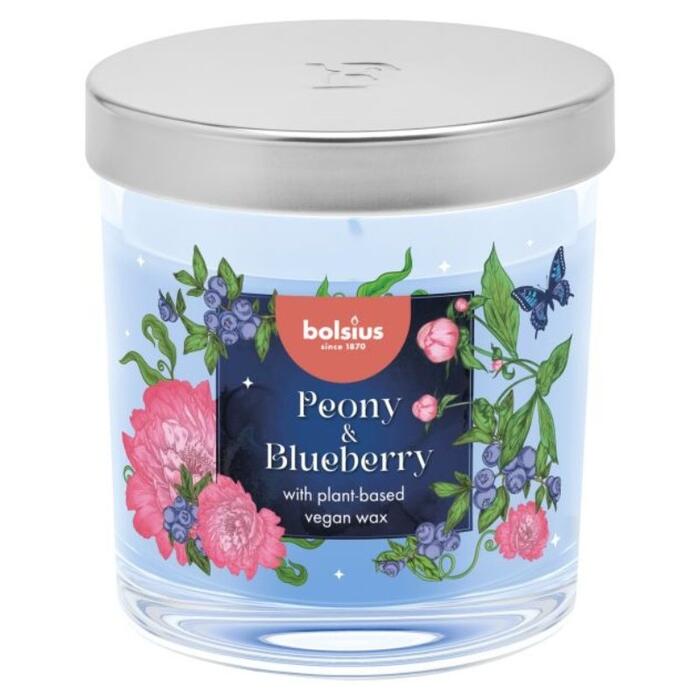 Bolsius Floral Fusion Aromātiskā Svece 80x72mm Peony & Blueberry (37690362)