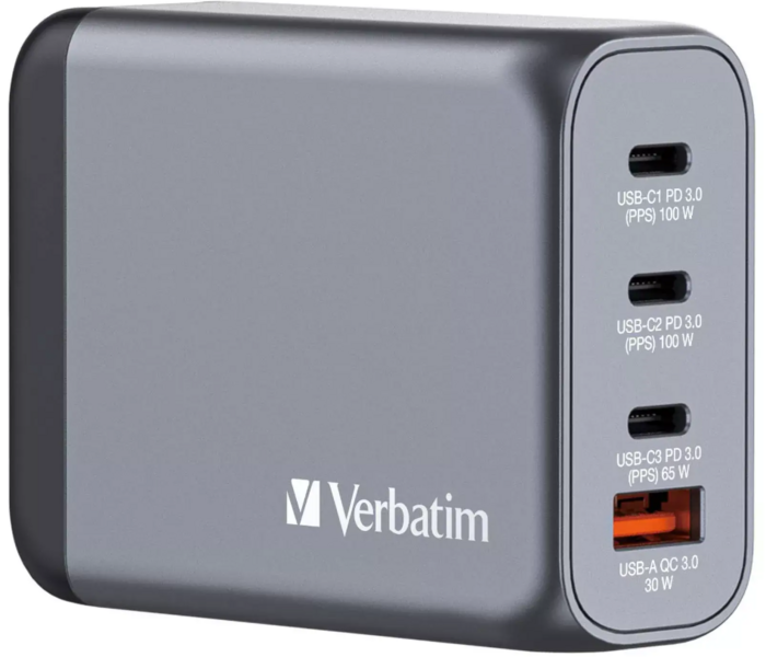 Verbatim GNC-100 100W GaN Tīkla Lādētājs