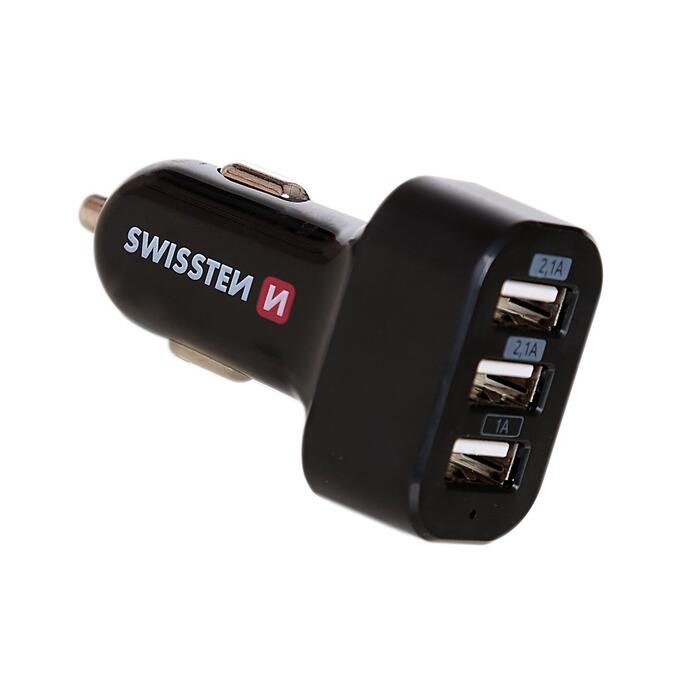 Swissten Triple Premium Auto Lādētājs 5