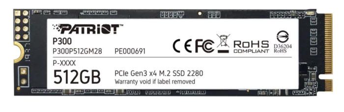Patriot P300P512GM28 SSD Disks 512GB (P300P512GM28)