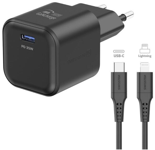 Swissten Tīkla Lādētājs GaN USB-C 35W