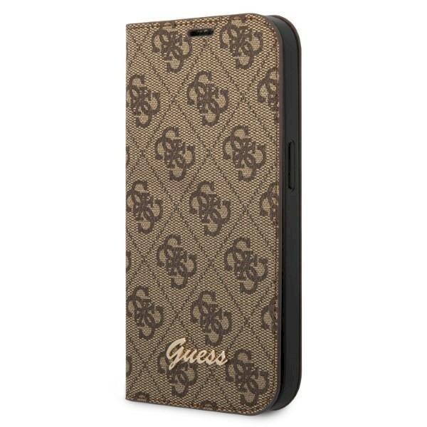 Guess GUBKP14XHG4SHW Book 4G Vintage Gold Logo Чехол для планшета iPhone 14 Pro Max 6,7" / коричневый (GUBKP14XHG4SHW)