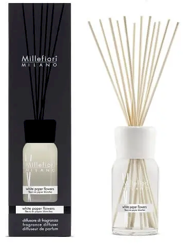 Millefiori Milano White Paper Flowers Difuzors 500 ml (8051938697321)