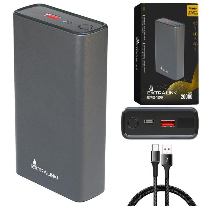 Extralink EPB-126 Power Bank Портативный аккумулятор 20000mAh (EX.19539)
