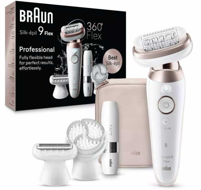 Braun Silk-épil 9 Flex 9-360 3D Epilators Rozā (9-360)