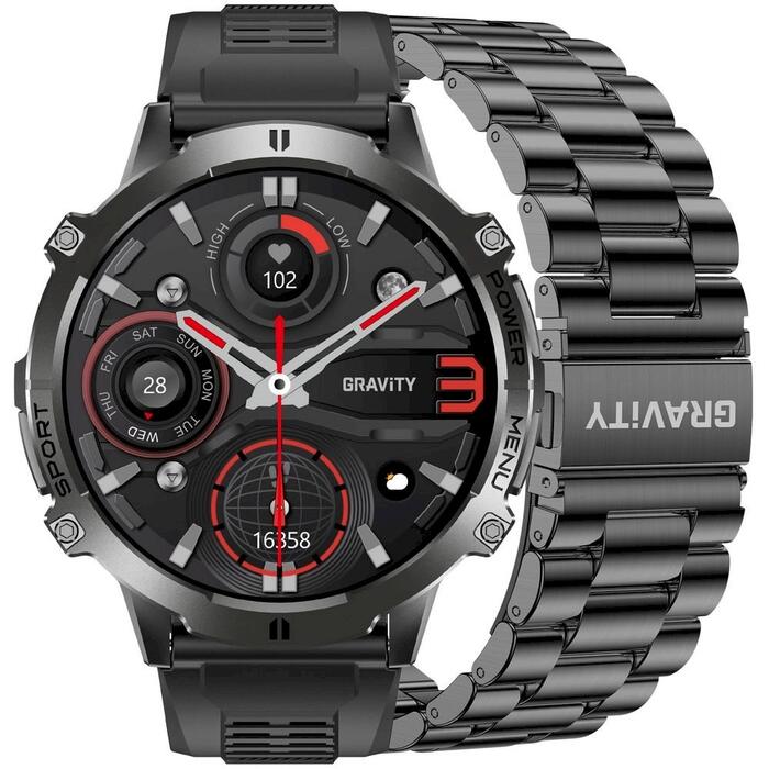 Smartwatch Gravity Ремешок + браслет для смарт-часов GT42-1 / чёрный (GT42-1)