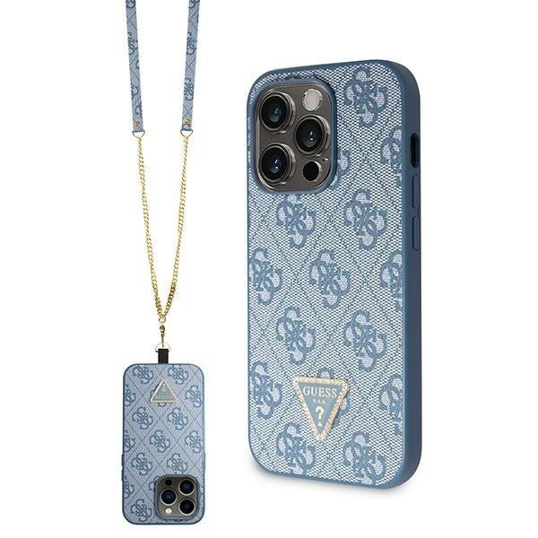 Guess Crossbody 4G Metal Logo Back Case Защитный Чехол для Apple iPhone 15 Pro (GUHCP15LP4TDSCPB)