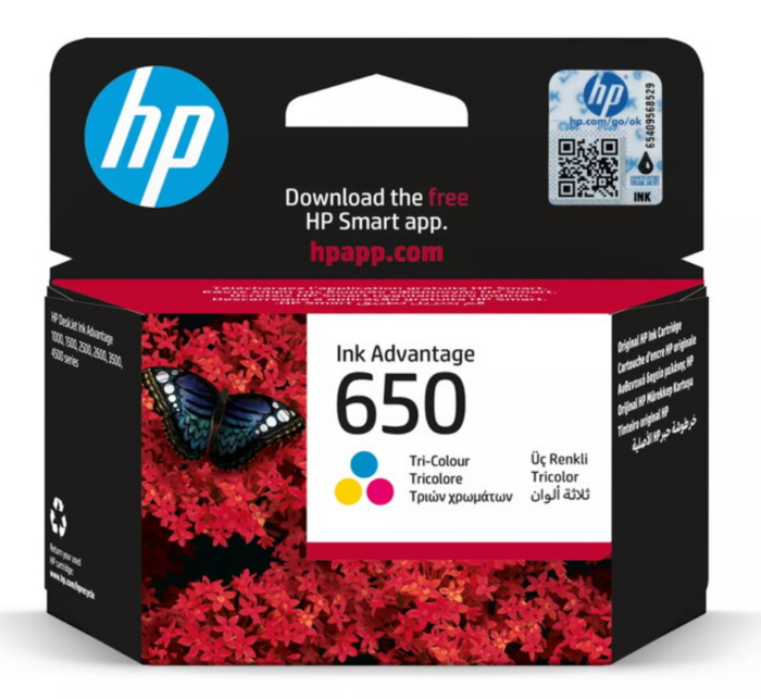 HP 650 CZ102AE Trīskrāsu Tintes Kārtridžs