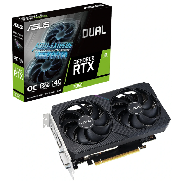 Asus Dual GeForce RTX 3050 Grafiska