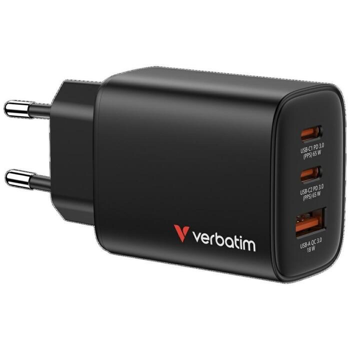 Verbatim Essentials Tīkla lādētājs 65W /