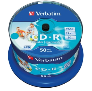 Verbatim CD-R Ierakstāmie Diski 50gab (43438)