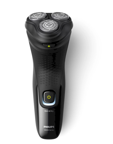 Philips X3021/00 Rotējošais skuveklis-trimmeris / melns