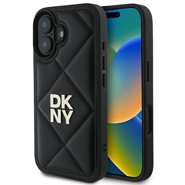 DKNY Quilted Stack Logo Защитный Чехол для Apple iPhone 16 (DKHCP16SPQDSLK)