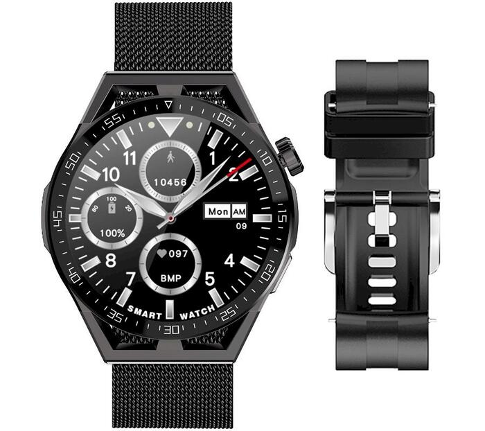 Rubicon RNCE88-2 Smartwatch Смарт-часы с силиконовым ремешком + браслетом / чёрный (RNCE88-2)
