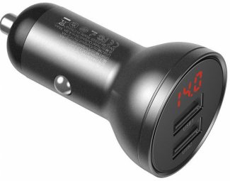 Baseus Digital Display Auto Lādētājs USB-A