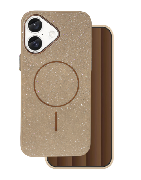 Mocco Glitter Thin Mag Back Case Защитный Чехол для Apple iPhone 17 Air (MO-GLI-IP-17AIR-BR)