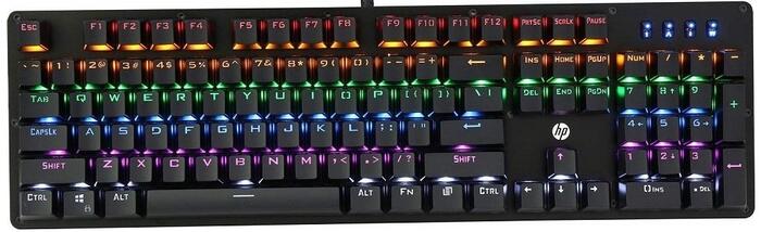 HP GK100F Mehāniskā Spēļu Tastatūra RGB