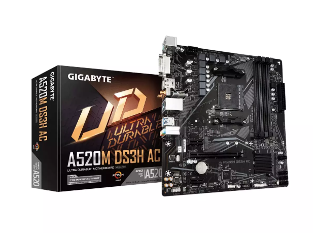 Gigabyte A520M DS3H AC Mātesplate AC