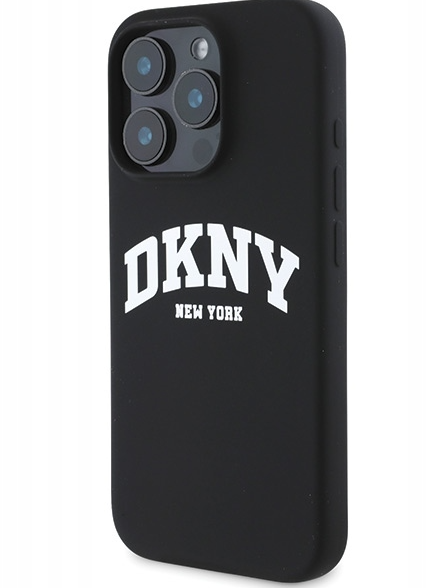 DKNY Silicone White Printed Logo MagSafe