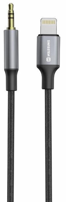 Swissten Audio Adapter Textile Lightning -