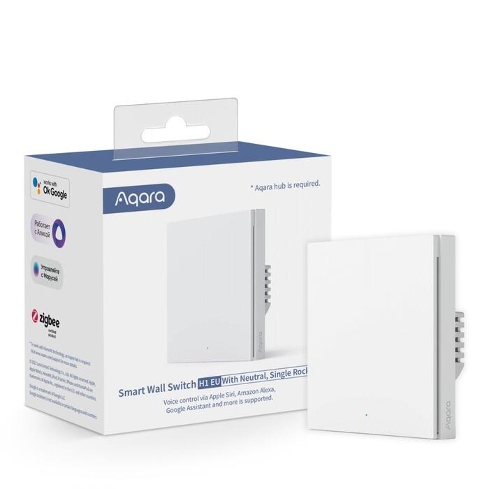 Aqara WS-EUK03 Умный Настенный Выключатель H1 EU Одноклавишный (WS-EUK03)