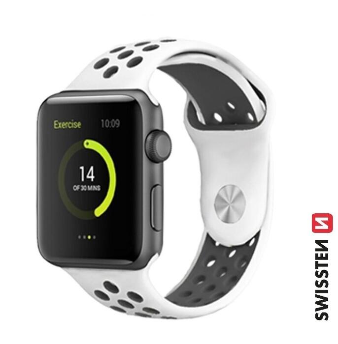 Swissten Sport Силиконовый Pемешок для Apple Watch 42 / 44 / 45 / 49 mm (46000612)