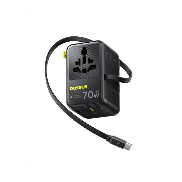 Baseus EnerCore CG11 Universāls Ceļojumu Adapteris 70W (CG11)