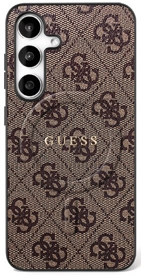 Guess PU 4G Ring Classic Logo MagSafe Case Чехол для Samsung Galaxy S25 FE (GUHMS25FEG4GFRW)