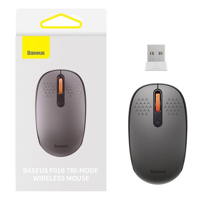 Baseus F01B Tri-mode Беспроводная Компьютерная Mышь (F01B-GR)