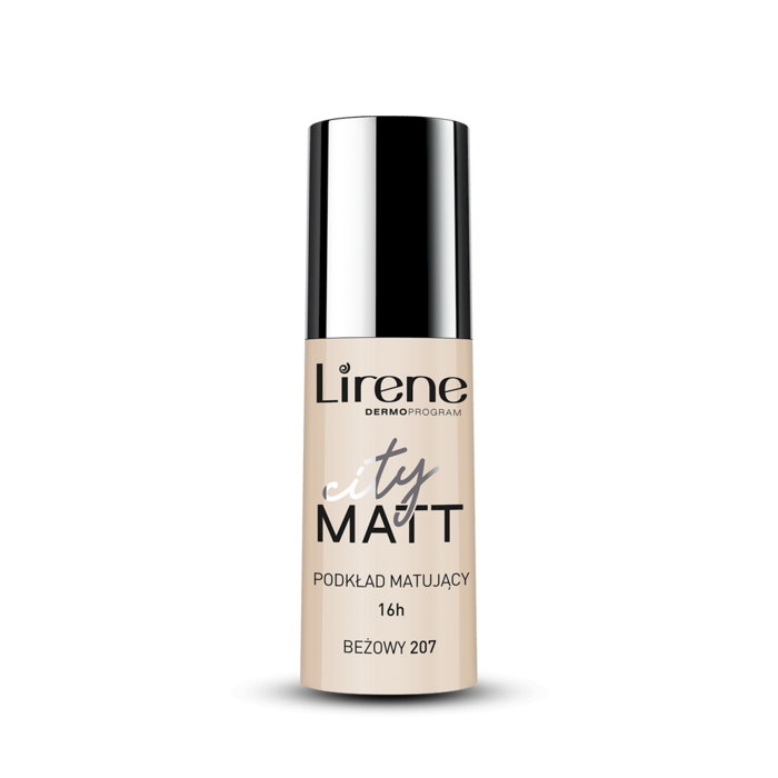 Lirene City Matt Fluid Тональный флюид 207 Beige 30 ml (5900717062078)