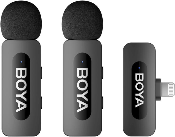 Boya BY-V2 Bezvadu Mikrofons Lightning V2