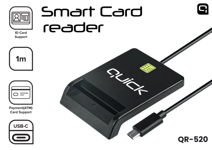 Quick QR-520 Смарт ID кардридер USB-C (QR-520)