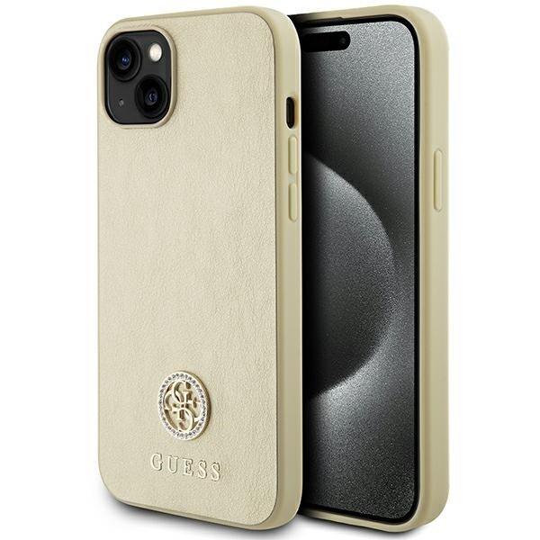 Guess Strass Metal Logo Back Case Защитный Чехол для Apple iPhone 15 (GUHCP15SPS4DGPD)