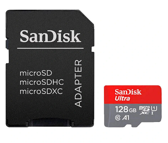 SanDisk microSDXC Карта Памяти 140MB / 128GB (SDSQUAB-128G-GN6IA)