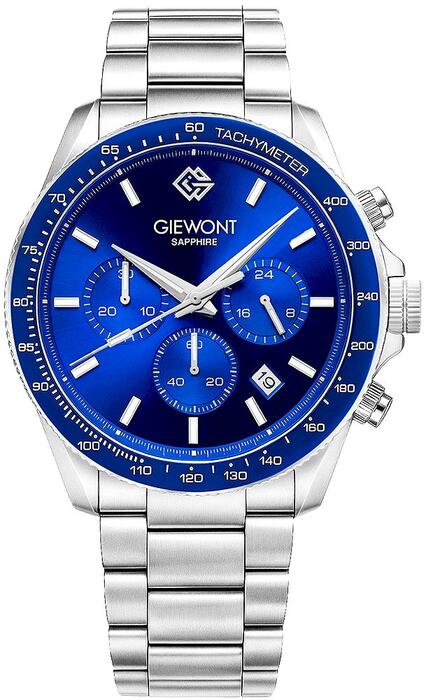 Giewont Vīriešu pulkstenis Chronograph Sapphire / sudraba/zils (GW3520-B3)