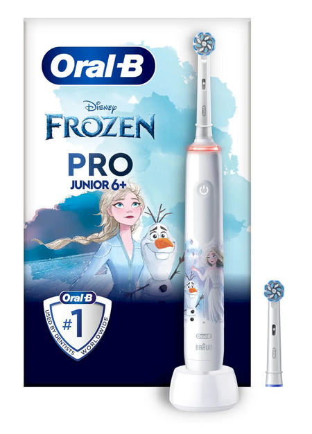 Oral-B PRO Junior Frozen Elektriskā Zobu Birste Bērniem Balta (8006540774724)