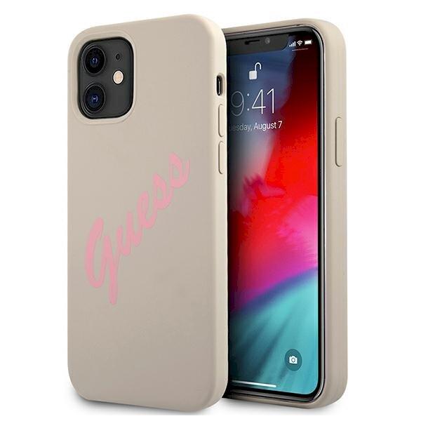 Guess GUHCP12SLSVSGP Silicone Vintage Aizsargapvalks priekš