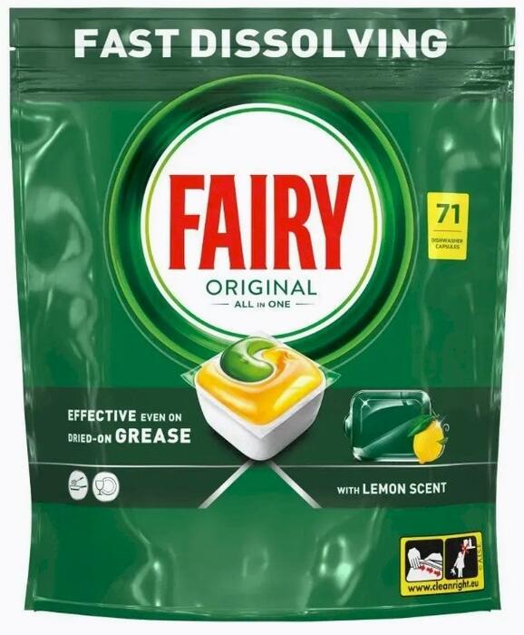 FAIRY Ain1 Lemon Trauku Mazgājamās Mašīnas