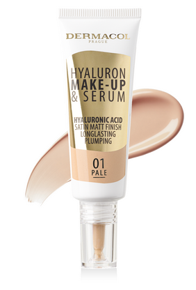 Dermacol Hyaluron Тональный Крем И Сыворотка 01 Pale 25 g (85978270)