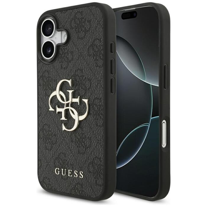 Guess PU 4G Metal Logo Case Чехол для Apple iPhone 17 (GUHCP17S4GMGGR)