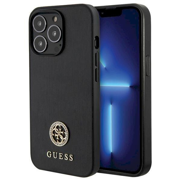 Guess GUHCP13LPS4DGPK Hardcase Strass Metal Logo Защитный чехол для iPhone 13 Pro 6.1" / чёрный (GUHCP13LPS4DGPK)