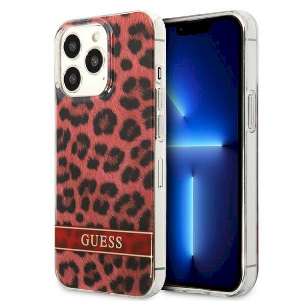 Guess GUHCP13LHSLEOR Leopard Защитный чехол для iPhone 13 Pro / 13 6,1" / красный (GUHCP13LHSLEOR)