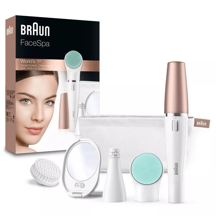 Braun FaceSpa 851V Epilators + kosmētikas somiņa (SE851V)
