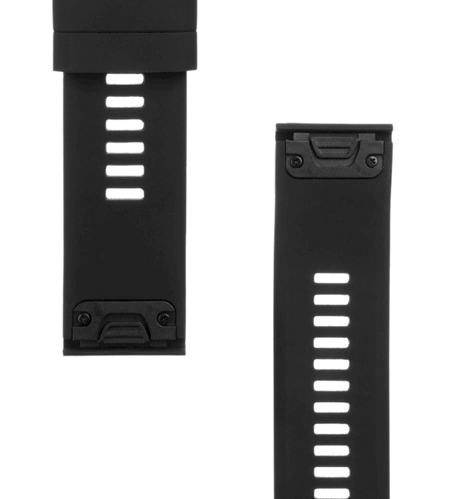 Tactical 668 Silicone Band Ремешок для часов Garmin Fenix 5X/6X/7X/8 QuickFit 26mm / чёрный (TA-GM 1810 0 5)