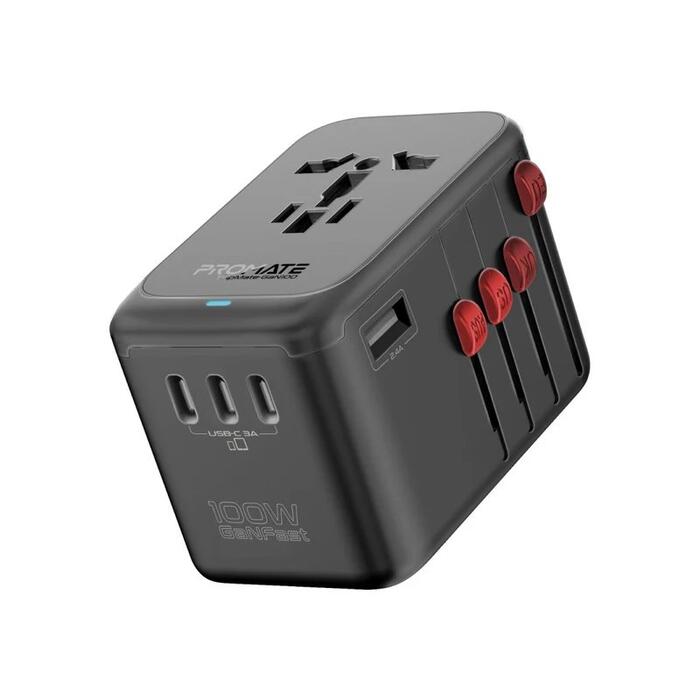 Promate TripMate-GaN100 GaNFast™ Universals tīkla lādētājs