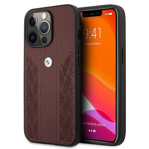 BMW BMHCP13LRSPPR Back Case Кожанный Чехол для телефона Apple iPhone 13 / 13 Pro (BMHCP13LRSPPR)
