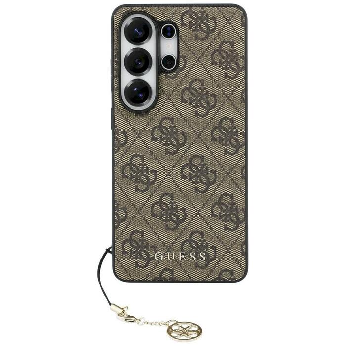 Guess 4G Classic Logo Charm MagSafe Защитный чехол для Samsung Galaxy S26 Ultra / коричневый (GUHMS26LGF4GBR)