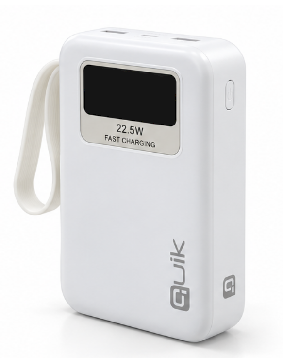 Quik Accessories QP-861 Portable Strap Power Bank Portatīvais Ārējais akumulators 20.000mAh / 22.5W (QP-861)