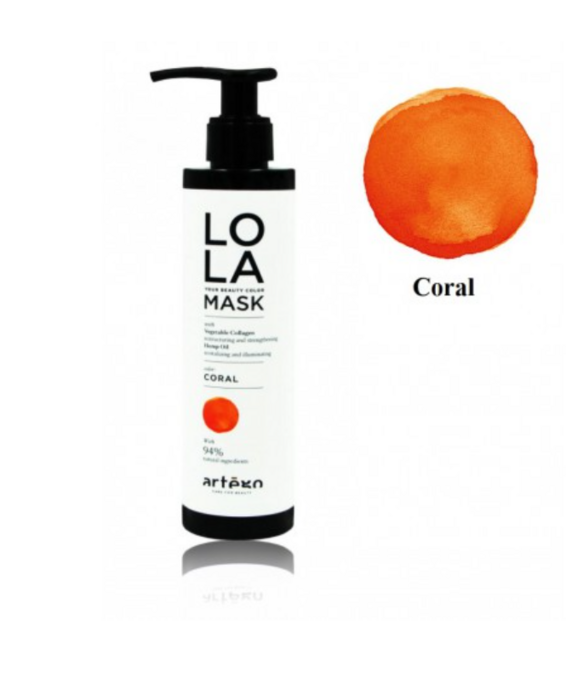 Artègo Lola Your Beauty Colour Маска для волос Coral 200 ml (8056157870968)