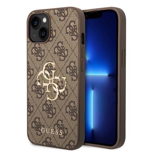 Guess 4G Big Metal Logo Back Case Защитный Чехол для Apple iPhone 15 (GUHCP15S4GMGBR)